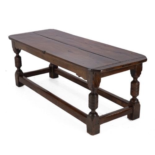 17th century and later oak refectory dining table carolean jacobean style country farmhouse kitchen 18th century elements - CATEGORY: ANTIQUE TABLES - DATED 17TH CENTURY