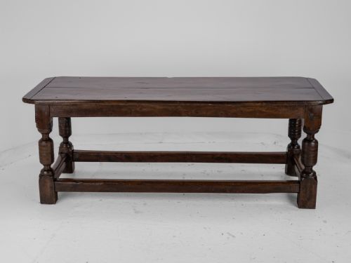 17TH CENTURY AND LATER OAK REFECTORY DINING TABLE CAROLEAN JACOBEAN STYLE COUNTRY FARMHOUSE KITCHEN 18TH CENTURY ELEMENTS - ADDITIONAL PHOTO 5