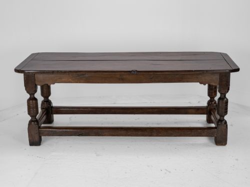 17TH CENTURY AND LATER OAK REFECTORY DINING TABLE CAROLEAN JACOBEAN STYLE COUNTRY FARMHOUSE KITCHEN 18TH CENTURY ELEMENTS - ADDITIONAL PHOTO 7