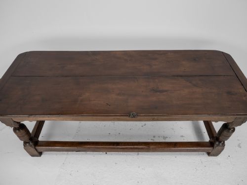 17TH CENTURY AND LATER OAK REFECTORY DINING TABLE CAROLEAN JACOBEAN STYLE COUNTRY FARMHOUSE KITCHEN 18TH CENTURY ELEMENTS - ADDITIONAL PHOTO 8