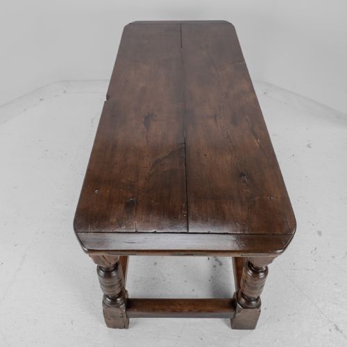 17TH CENTURY AND LATER OAK REFECTORY DINING TABLE CAROLEAN JACOBEAN STYLE COUNTRY FARMHOUSE KITCHEN 18TH CENTURY ELEMENTS - ADDITIONAL PHOTO 11