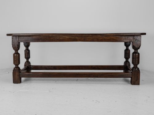 17TH CENTURY AND LATER OAK REFECTORY DINING TABLE CAROLEAN JACOBEAN STYLE COUNTRY FARMHOUSE KITCHEN 18TH CENTURY ELEMENTS - ADDITIONAL PHOTO 16