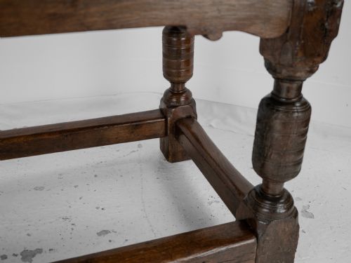 17TH CENTURY AND LATER OAK REFECTORY DINING TABLE CAROLEAN JACOBEAN STYLE COUNTRY FARMHOUSE KITCHEN 18TH CENTURY ELEMENTS - ADDITIONAL PHOTO 26