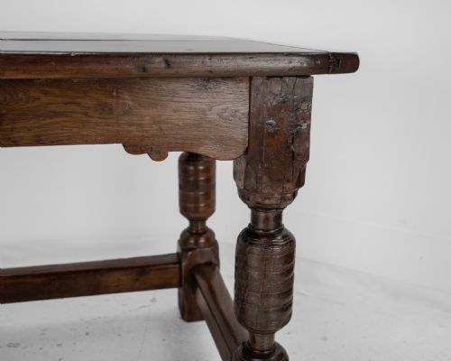 17TH CENTURY AND LATER OAK REFECTORY DINING TABLE CAROLEAN JACOBEAN STYLE COUNTRY FARMHOUSE KITCHEN 18TH CENTURY ELEMENTS - ADDITIONAL PHOTO 28