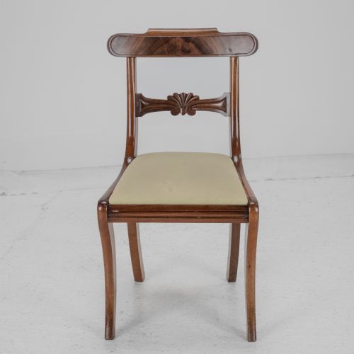 SET OF SIX REGENCY MAHOGANY BAR BACK DINING CHAIRS WITH SABRE LEGS CIRCA 1820 GEORGE IIIIV - ADDITIONAL PHOTO 11