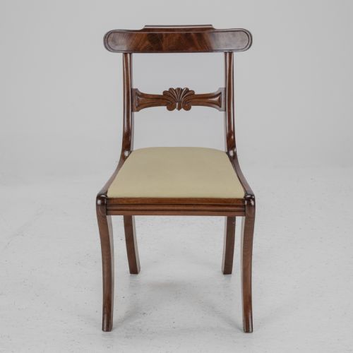 SET OF SIX REGENCY MAHOGANY BAR BACK DINING CHAIRS WITH SABRE LEGS CIRCA 1820 GEORGE IIIIV - ADDITIONAL PHOTO 14
