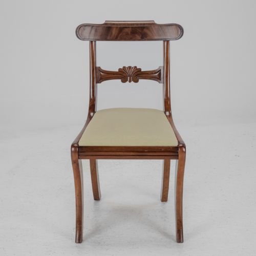SET OF SIX REGENCY MAHOGANY BAR BACK DINING CHAIRS WITH SABRE LEGS CIRCA 1820 GEORGE IIIIV - ADDITIONAL PHOTO 18