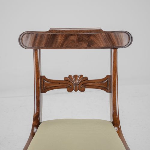 SET OF SIX REGENCY MAHOGANY BAR BACK DINING CHAIRS WITH SABRE LEGS CIRCA 1820 GEORGE IIIIV - ADDITIONAL PHOTO 19