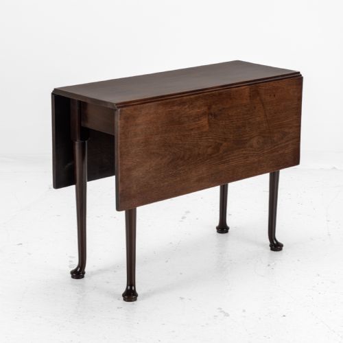 George II Cuban Mahogany Small Drop-leaf Gateleg Table – (Georgian, Mid 18th Century, Pad Foot, Occasional / Dining Table Circa 1740 )