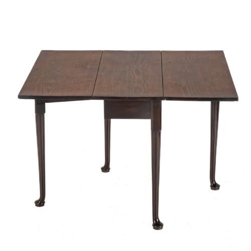 fig 1. George II Cuban Mahogany Small Drop-Leaf Gateleg Table – (Georgian, Mid 18th Century, Pad Foot, Occasional / Dining Table Circa 1740 )