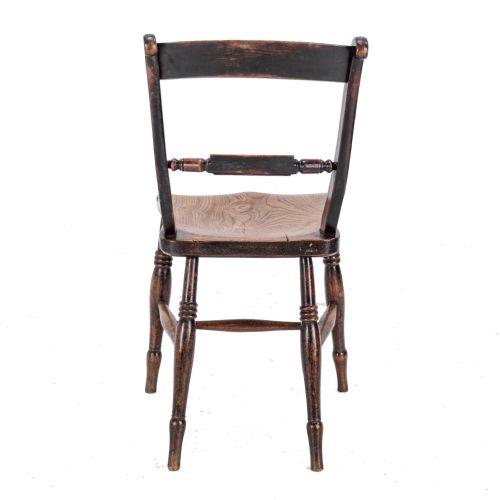 LATE 19TH CENTURY ELM ASH BEECH WINDSOR FARMHOUSE COUNTRY KITCHEN DINING CHAIR VICTORIAN - ADDITIONAL PHOTO 5