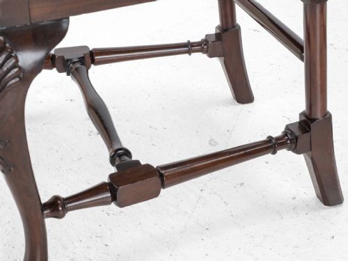 EDWARDIAN QUEEN ANNE STYLE SET OF 8 CARVED MAHOGANY DINING CHAIRS WITH CARVERS BY WARING GILLOW CIRCA 1905 GEORGIAN GEORGE I ARMCHAIR ELBOW CHAIRS - ADDITIONAL PHOTO 22