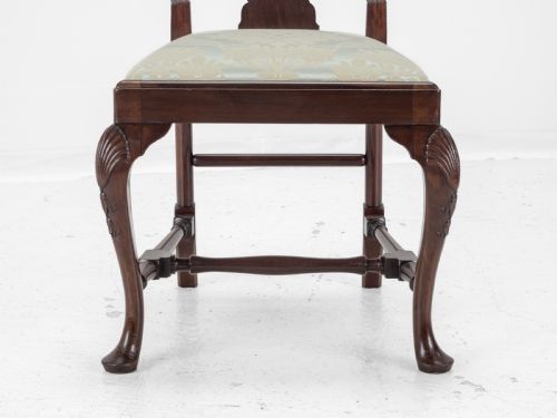EDWARDIAN QUEEN ANNE STYLE SET OF 8 CARVED MAHOGANY DINING CHAIRS WITH CARVERS BY WARING GILLOW CIRCA 1905 GEORGIAN GEORGE I ARMCHAIR ELBOW CHAIRS - ADDITIONAL PHOTO 25