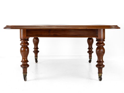 LARGE EARLY VICTORIAN 9FT MAHOGANY PULLOUT EXTENDING DINING TABLE CIRCA 1850 SEATS 10 TO 12 MID 19TH CENTURY - ADDITIONAL PHOTO 8