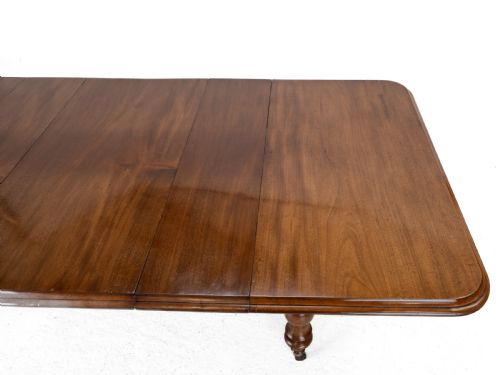 LARGE EARLY VICTORIAN 9FT MAHOGANY PULLOUT EXTENDING DINING TABLE CIRCA 1850 SEATS 10 TO 12 MID 19TH CENTURY - ADDITIONAL PHOTO 13