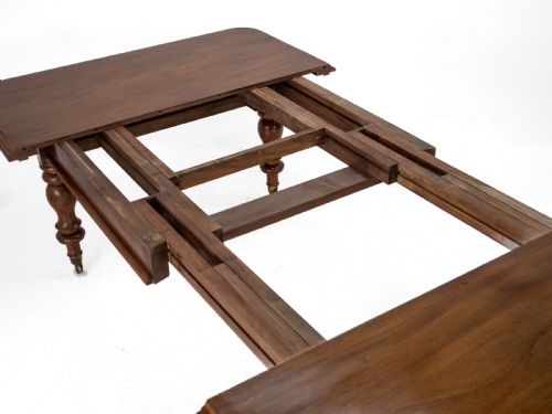 LARGE EARLY VICTORIAN 9FT MAHOGANY PULLOUT EXTENDING DINING TABLE CIRCA 1850 SEATS 10 TO 12 MID 19TH CENTURY - ADDITIONAL PHOTO 19