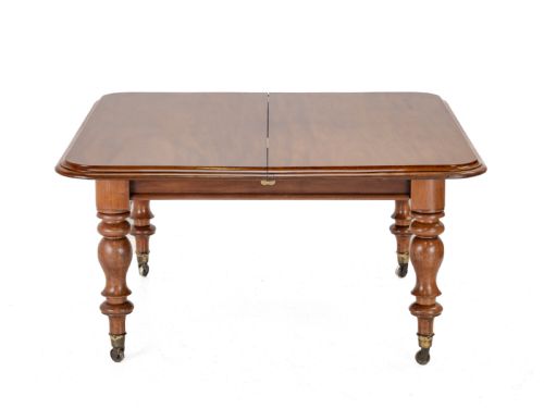 LARGE EARLY VICTORIAN 9FT MAHOGANY PULLOUT EXTENDING DINING TABLE CIRCA 1850 SEATS 10 TO 12 MID 19TH CENTURY - ADDITIONAL PHOTO 20