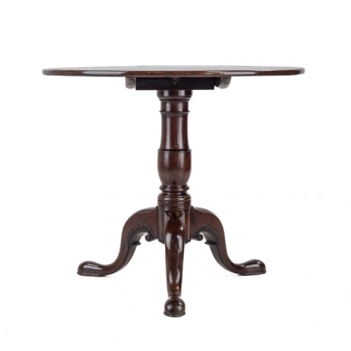 FINE IRISH GEORGE II CARVED MAHOGANY TRIPOD TILTTOP SUPPER TABLE CIRCA 1750 18TH CENTURY GEORGIAN OCCASIONAL TABLE - ADDITIONAL PHOTO 3