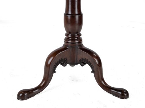 FINE IRISH GEORGE II CARVED MAHOGANY TRIPOD TILTTOP SUPPER TABLE CIRCA 1750 18TH CENTURY GEORGIAN OCCASIONAL TABLE - ADDITIONAL PHOTO 11