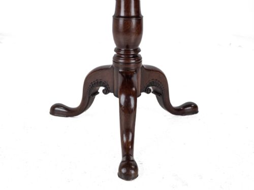 FINE IRISH GEORGE II CARVED MAHOGANY TRIPOD TILTTOP SUPPER TABLE CIRCA 1750 18TH CENTURY GEORGIAN OCCASIONAL TABLE - ADDITIONAL PHOTO 12