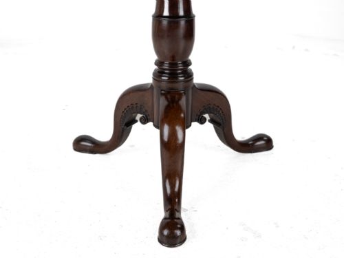 FINE IRISH GEORGE II CARVED MAHOGANY TRIPOD TILTTOP SUPPER TABLE CIRCA 1750 18TH CENTURY GEORGIAN OCCASIONAL TABLE - ADDITIONAL PHOTO 14