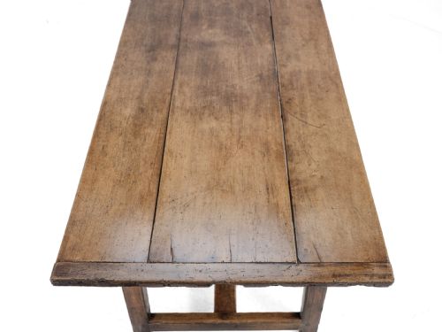 LARGE EARLY 19TH CENTURY FRENCH FARMHOUSE REFECTORY DINING TABLE PEAR WOOD ELM 10 SEATER 8 FT LONG RUSTIC COUNTRY KITCHEN - ADDITIONAL PHOTO 11