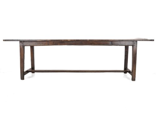 LARGE EARLY 19TH CENTURY FRENCH FARMHOUSE REFECTORY DINING TABLE PEAR WOOD ELM 10 SEATER 8 FT LONG RUSTIC COUNTRY KITCHEN - ADDITIONAL PHOTO 20