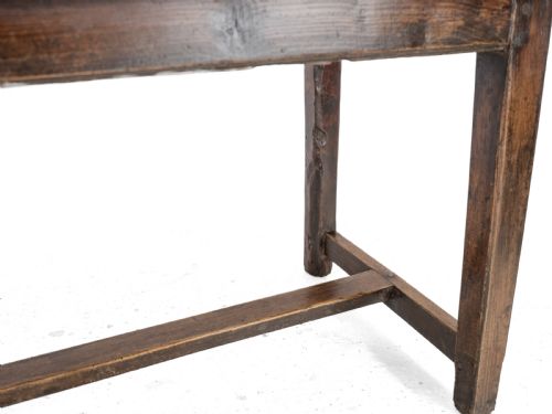 LARGE EARLY 19TH CENTURY FRENCH FARMHOUSE REFECTORY DINING TABLE PEAR WOOD ELM 10 SEATER 8 FT LONG RUSTIC COUNTRY KITCHEN - ADDITIONAL PHOTO 23