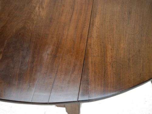 GEORGE II MID 18TH CENTURY MAHOGANY OVAL DROPLEAF GATELEG DINING TABLE GEORGIAN PAD FOOT OCCASIONAL CIRCA 1750 - ADDITIONAL PHOTO 5