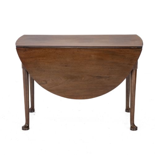 GEORGE II MID 18TH CENTURY MAHOGANY OVAL DROPLEAF GATELEG DINING TABLE GEORGIAN PAD FOOT OCCASIONAL CIRCA 1750 - ADDITIONAL PHOTO 17