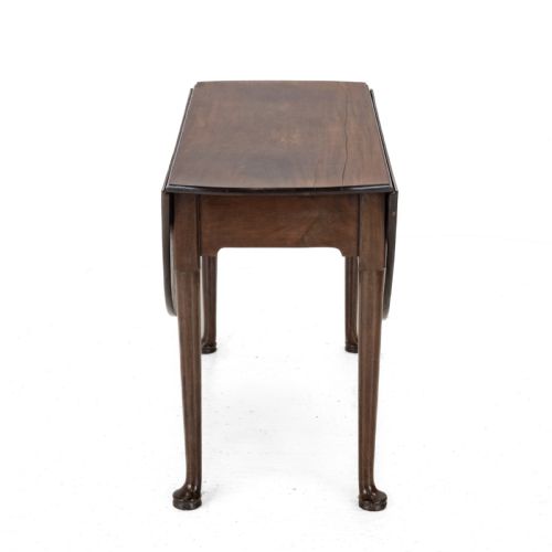 GEORGE II MID 18TH CENTURY MAHOGANY OVAL DROPLEAF GATELEG DINING TABLE GEORGIAN PAD FOOT OCCASIONAL CIRCA 1750 - ADDITIONAL PHOTO 18