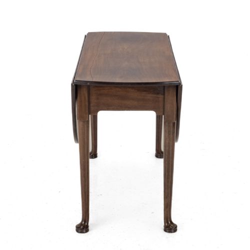 GEORGE II MID 18TH CENTURY MAHOGANY OVAL DROPLEAF GATELEG DINING TABLE GEORGIAN PAD FOOT OCCASIONAL CIRCA 1750 - ADDITIONAL PHOTO 20
