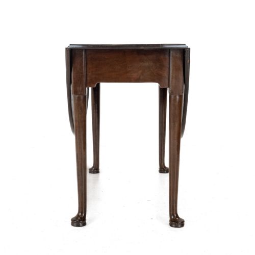 GEORGE II MID 18TH CENTURY MAHOGANY OVAL DROPLEAF GATELEG DINING TABLE GEORGIAN PAD FOOT OCCASIONAL CIRCA 1750 - ADDITIONAL PHOTO 23