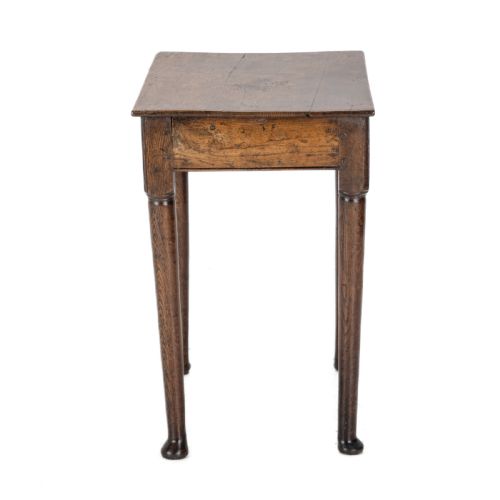 LATE 17TH TO EARLY 18TH CENTURY ELM AND OAK PADFOOT COUNTRY SIDE TABLE WITH DRAWER CIRCA 16901720 - ADDITIONAL PHOTO 4