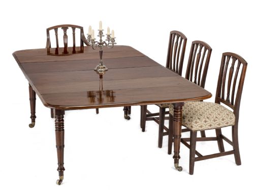 REGENCY METAMORPHIC MAHOGANY EBONYINLAID EXTENDING DINING TABLE C1820 EXPANDS TO 7FT 6IN SEATS 8 - ADDITIONAL PHOTO 1