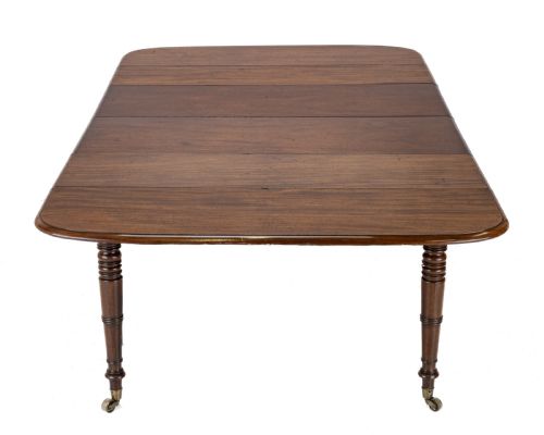 REGENCY METAMORPHIC MAHOGANY EBONYINLAID EXTENDING DINING TABLE C1820 EXPANDS TO 7FT 6IN SEATS 8 - ADDITIONAL PHOTO 11
