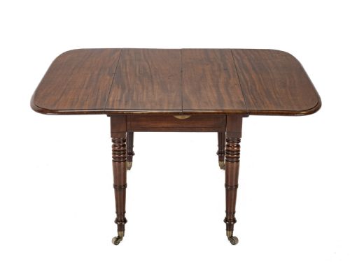 REGENCY METAMORPHIC MAHOGANY EBONYINLAID EXTENDING DINING TABLE C1820 EXPANDS TO 7FT 6IN SEATS 8 - ADDITIONAL PHOTO 12
