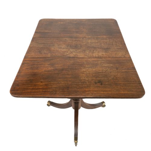 LATE 18TH CENTURY GEORGE III MAHOGANY TWIN PEDESTAL EXTENDING DINING TABLE GEORGIAN - ADDITIONAL PHOTO 4