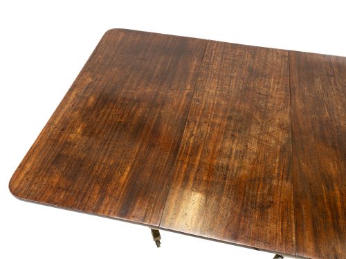 LATE 18TH CENTURY GEORGE III MAHOGANY TWIN PEDESTAL EXTENDING DINING TABLE GEORGIAN - ADDITIONAL PHOTO 11