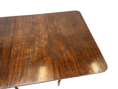 LATE 18TH CENTURY GEORGE III MAHOGANY TWIN PEDESTAL EXTENDING DINING TABLE GEORGIAN - ADDITIONAL PHOTO 12