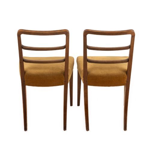 PAIR OF ENGLISH ART DECO SOLID MAHOGANY DINING CHAIRS C1935 - ADDITIONAL PHOTO 10