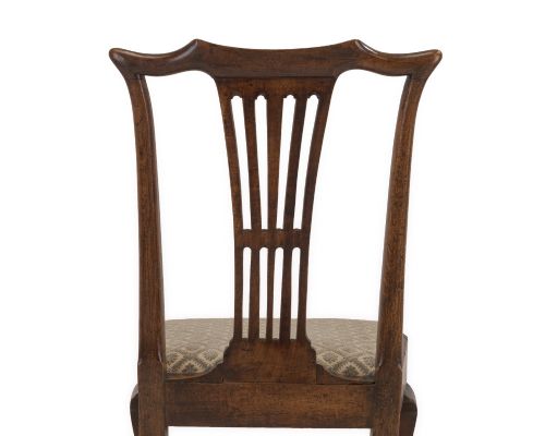 MID18TH CENTURY ENGLISH WALNUT SIDE CHAIR WITH PIERCED SPLAT BACK C17401760 - ADDITIONAL PHOTO 7