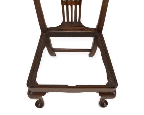 MID18TH CENTURY ENGLISH WALNUT SIDE CHAIR WITH PIERCED SPLAT BACK C17401760 - ADDITIONAL PHOTO 11