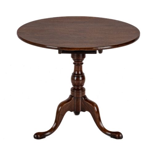 GEORGE IIIII PERIOD MAHOGANY TRIPOD SUPPER TABLE C1760 BIRDCAGE ACTION MID18TH CENTURY - ADDITIONAL PHOTO 4