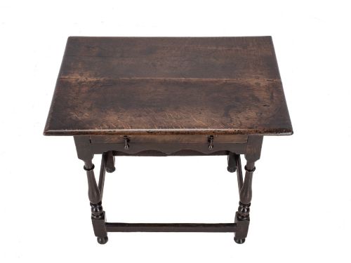 EARLY 18TH CENTURY ENGLISH OAK SIDE TABLE WITH DRAWER CIRCA 17001720 GEORGIAN GEORGE I - ADDITIONAL PHOTO 2