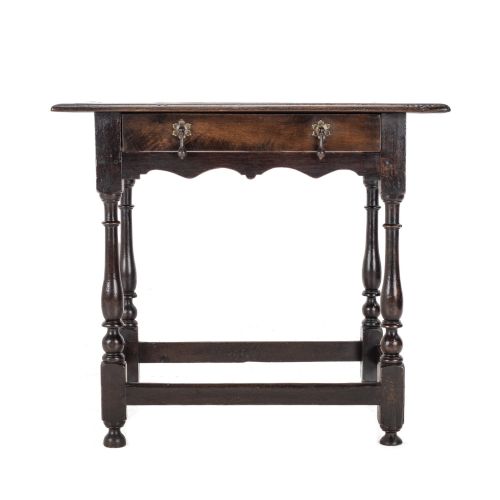 EARLY 18TH CENTURY ENGLISH OAK SIDE TABLE WITH DRAWER CIRCA 17001720 GEORGIAN GEORGE I - ADDITIONAL PHOTO 4