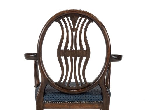 PAIR OF LATE 19THCENTURY MAHOGANY HEPPLEWHITESTYLE ARMCHAIRS CARVERS C1870 - ADDITIONAL PHOTO 5