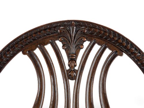 PAIR OF LATE 19THCENTURY MAHOGANY HEPPLEWHITESTYLE ARMCHAIRS CARVERS C1870 - ADDITIONAL PHOTO 9
