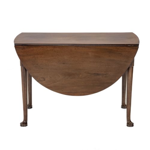 GEORGE II MID18TH CENTURY MAHOGANY OVAL DROPLEAF GATELEG TABLE CIRCA 1750 GEORGIAN - ADDITIONAL PHOTO 4