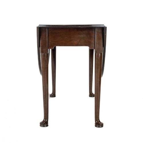 GEORGE II MID18TH CENTURY MAHOGANY OVAL DROPLEAF GATELEG TABLE CIRCA 1750 GEORGIAN - ADDITIONAL PHOTO 9